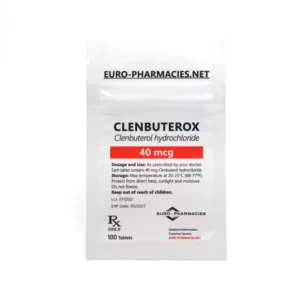 Clenbuterox (Clenbuterol) – 40mcg/tab -100 tab/bag USA